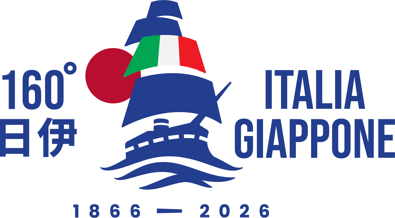 160&deg; ITALIA GIAPPONE 1866-2026